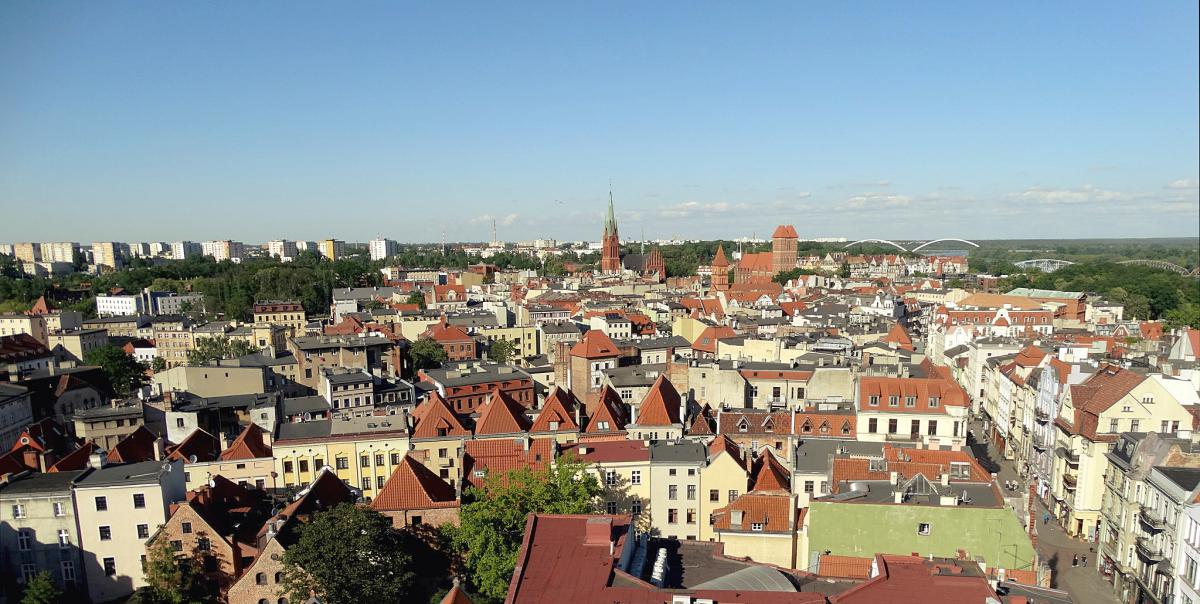 The view of the Old City in Torun