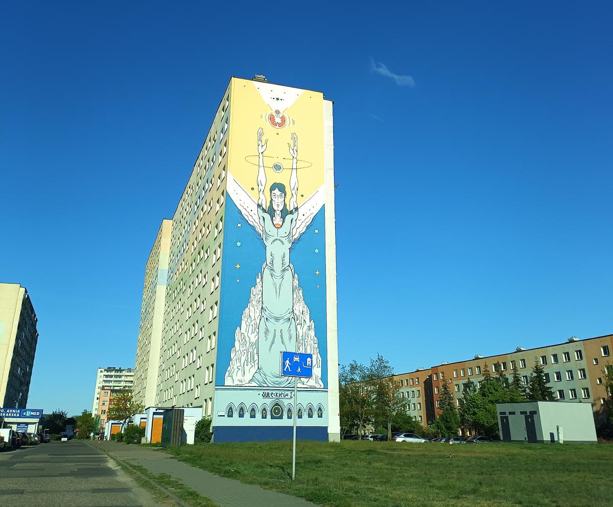 Mural z Kopernikiem
