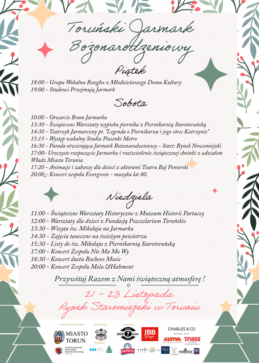 jarmark - harmonogram