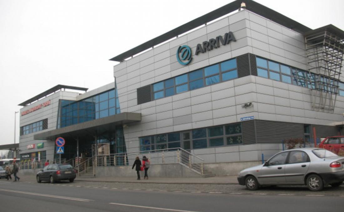 The bus station